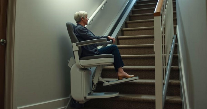 Cadeira de escadas acessibilidade garante conforto e segurança
