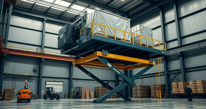 Elevador de carga hidráulico como solução eficiente para transporte vertical