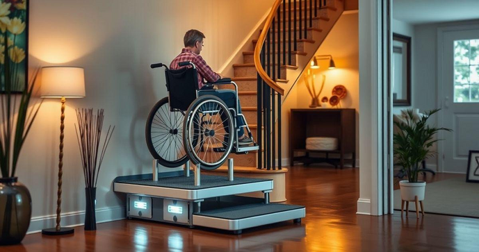 Plataforma escada cadeirante como solução de acessibilidade para sua casa